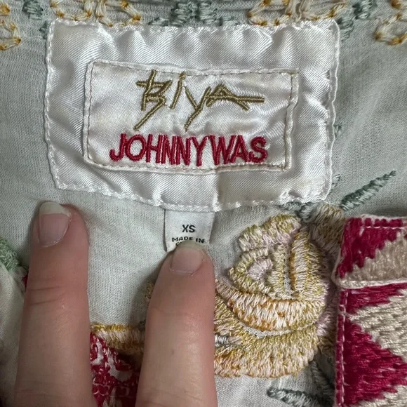 Johnny Was Mishti Cotton Blouse - Picture 4 of 4